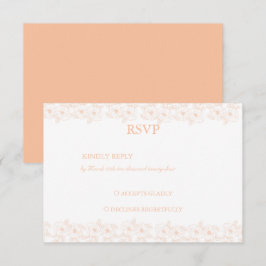 Peach Fuzz-Trendiget Flower Mönster OSA Kort