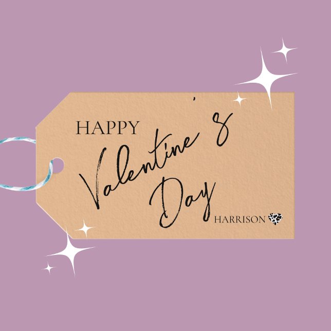 Peach Fuzz Valentine's - Personlig Kärlek Presentetikett (Skapare uppladdad)