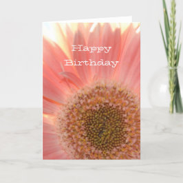 Peach Gerbera Kort