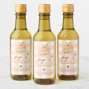 Peach Gingham flödar med Pumpkin Pop när hon knull Vinetikett