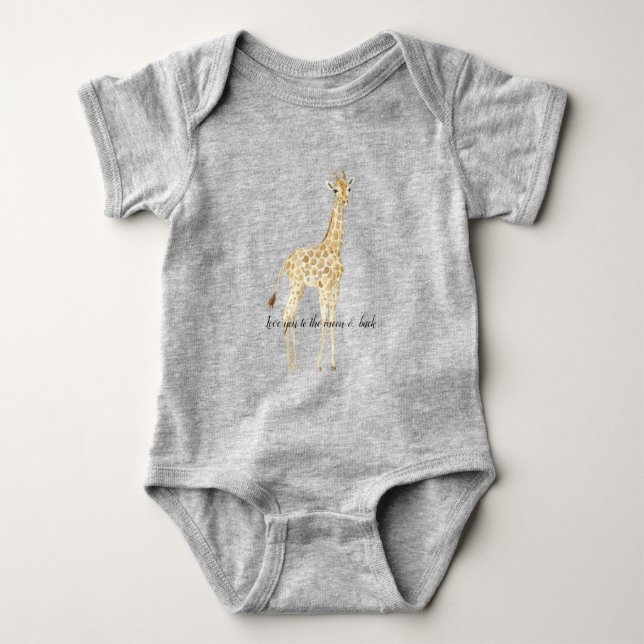  Peach Giraffe         T Shirt (Framsida)