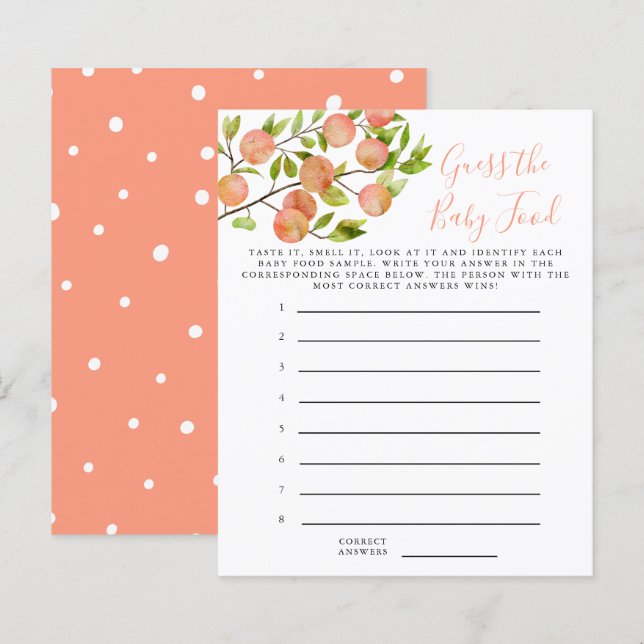 Peach gissar att Baby-matvisaren spelar (Fram/baksida)