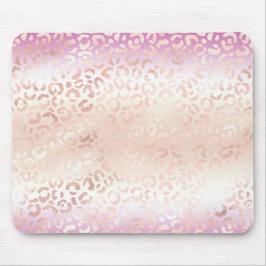  Peach Glam Leopard Skriv ut Tie-färgämne (Rosa) Musmatta