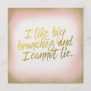 Peach Guld I tycker om Big Brunches bjudande Pearl Inbjudningar