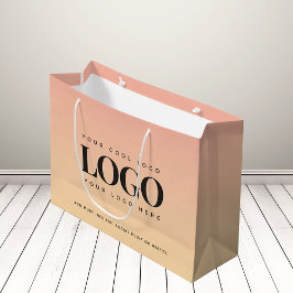 Peach & Gult Summer Company Logotyp Business Anpas