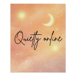 Peach haze and cloud cream AI art  Perfect Poster