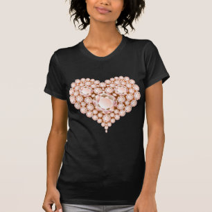 Peach Heart Gems Tee