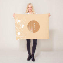 'Peach Horizons' | Personligt Namn Barnfilt