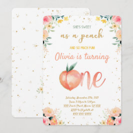 Peach-inbjudningar Inbjudningar