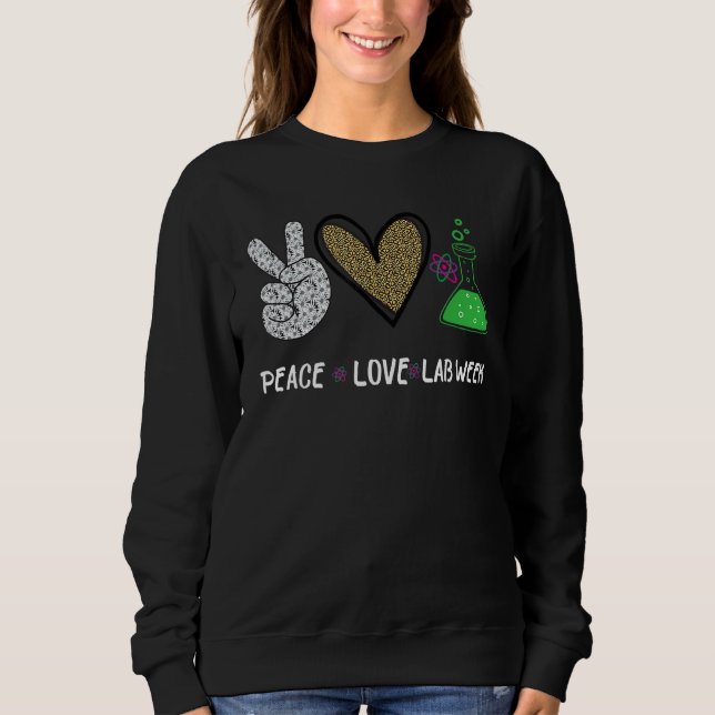 Peach Kärlek Lab Vecka 2022 Laboratory Tech Techno T Shirt (Framsida)