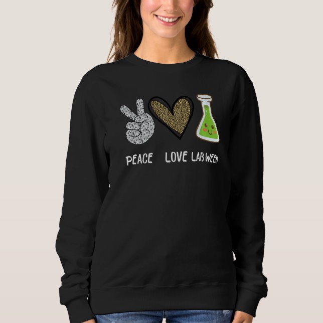 Peach Kärlek Lab Vecka 2022 Laboratory Tech Techno T Shirt (Framsida)