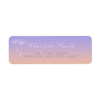 Peach Lavanda Grått Ombre Dandelion Adress