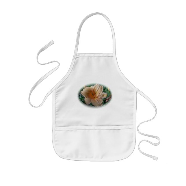 Peach Lily Barn Apron Barnförkläde (Framsidan)