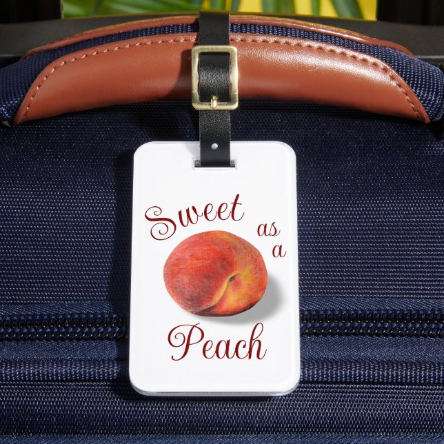 Peach Luggage Tag Bagagebricka (Framsida Insitu 2)