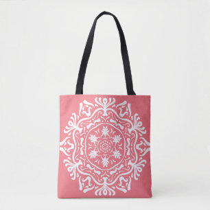 Peach Mandala Tygkasse