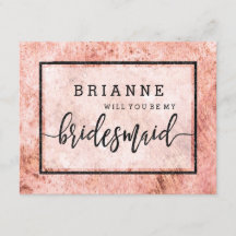 Peach Marble Watercolor blir min bridesmaid