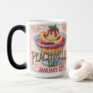Peach Melba Day Föränderlig Mugg