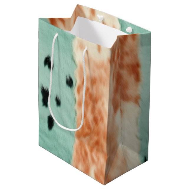 Peach Mint Cowgirl Cowhide (Framsidan Vinklad)