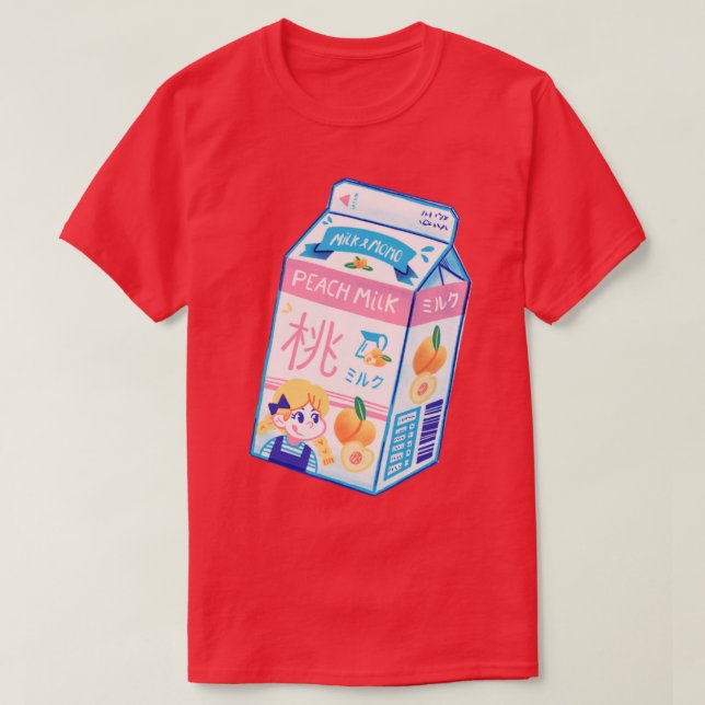 Peach Mjölk T Shirt (Design framsida)