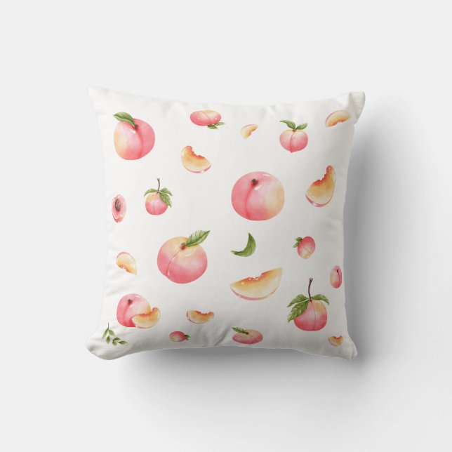 Peach Mönster Kudde (Framsida)