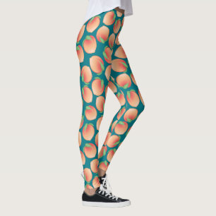 Peach Mönster Leggings