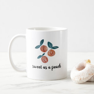 Peach Mönster Painting Vintage Coffee Mugg