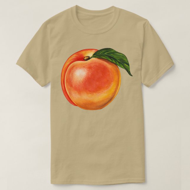 Peach Mönster T Shirt (Design framsida)