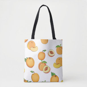 Peach Mönster Tygkasse