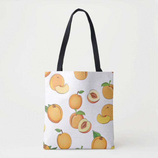 Peach Mönster Tygkasse (Framsida)