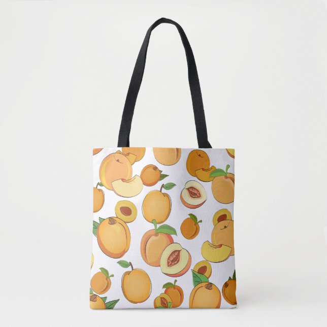 Peach Mönster Tygkasse (Framsida)