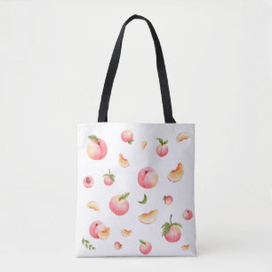 Peach Mönster Tygkasse