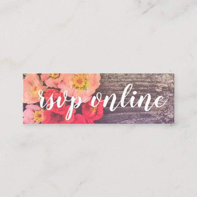 Peach och Poppy Mini Webben OSA kort (Framsida)