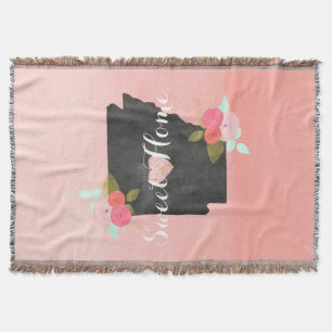 Peach Ombre Arkansas State Blommigt & Movable Hear Mysfilt
