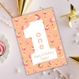 Peach ONE Glad födelsedag-kort Kort
