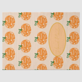 Peach Orange Pumpkin Craft Made eller Tack