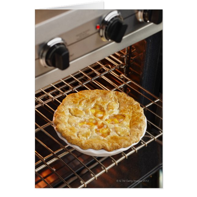 Peach Paj Hälsningskort (Framsidan)