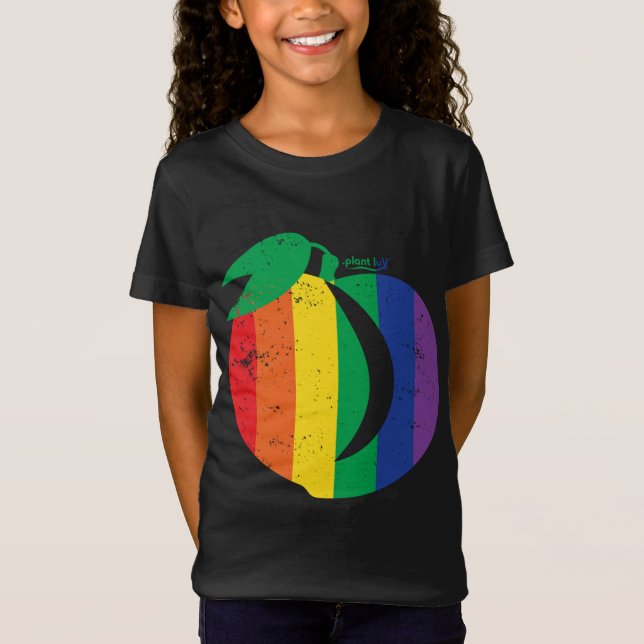 Peach, päronfrukt, bär, rundad Booty, B T Shirt (Framsida)