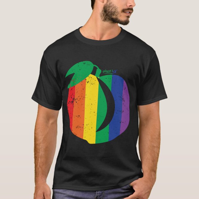 Peach, päronfrukt, bär, rundad Booty, B T Shirt (Framsida)