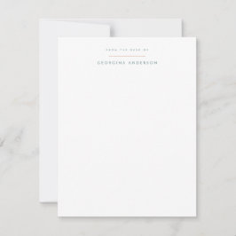 Peach Pastel Blommigt Personal Stationery Anteckningskort