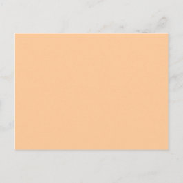 Peach Pastel Orange Solid Färg Vykort