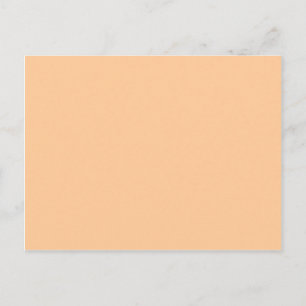 Peach Pastel Orange Solid Färg Vykort