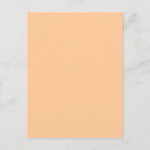 Peach Pastel Orange Solid Färg Vykort