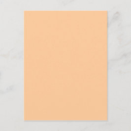 Peach Pastel Orange Solid Färg Vykort