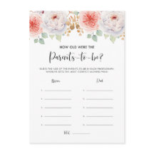 Peach Peonies och Guld Löv Parents Age Guessing