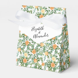 Peach Peony & Ro Blommigt Bröllop Presentaskar