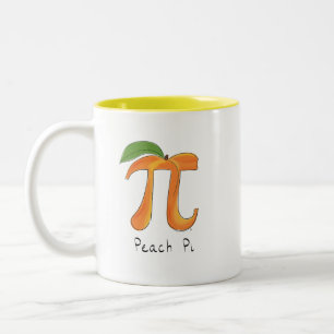 Peach Pi Cute Math Pi Day Coffee Mugg