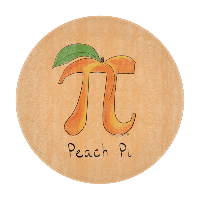 Peach Pi Cute Math Pi Day Paj (Framsidan)