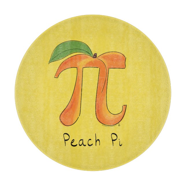 Peach Pi Cute Math Pi Day Paj (Framsidan)