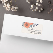 Peach Poppies-Returadress