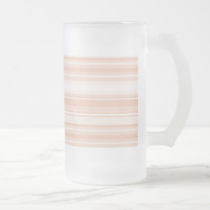 Peach rand frostat ölglas